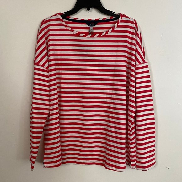 Joules Marina Jersey Top Cream Red Stripe 14 - Picture 6 of 13